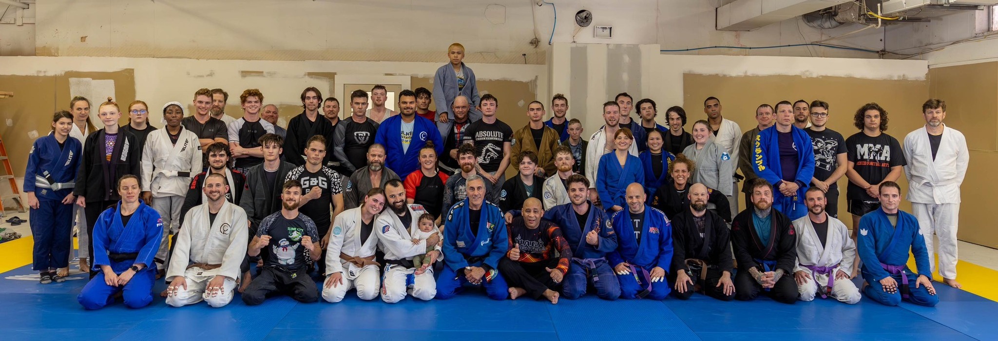 students and instructors in a group pic at Good Tree MMA gym in Dunmore, near Scranton